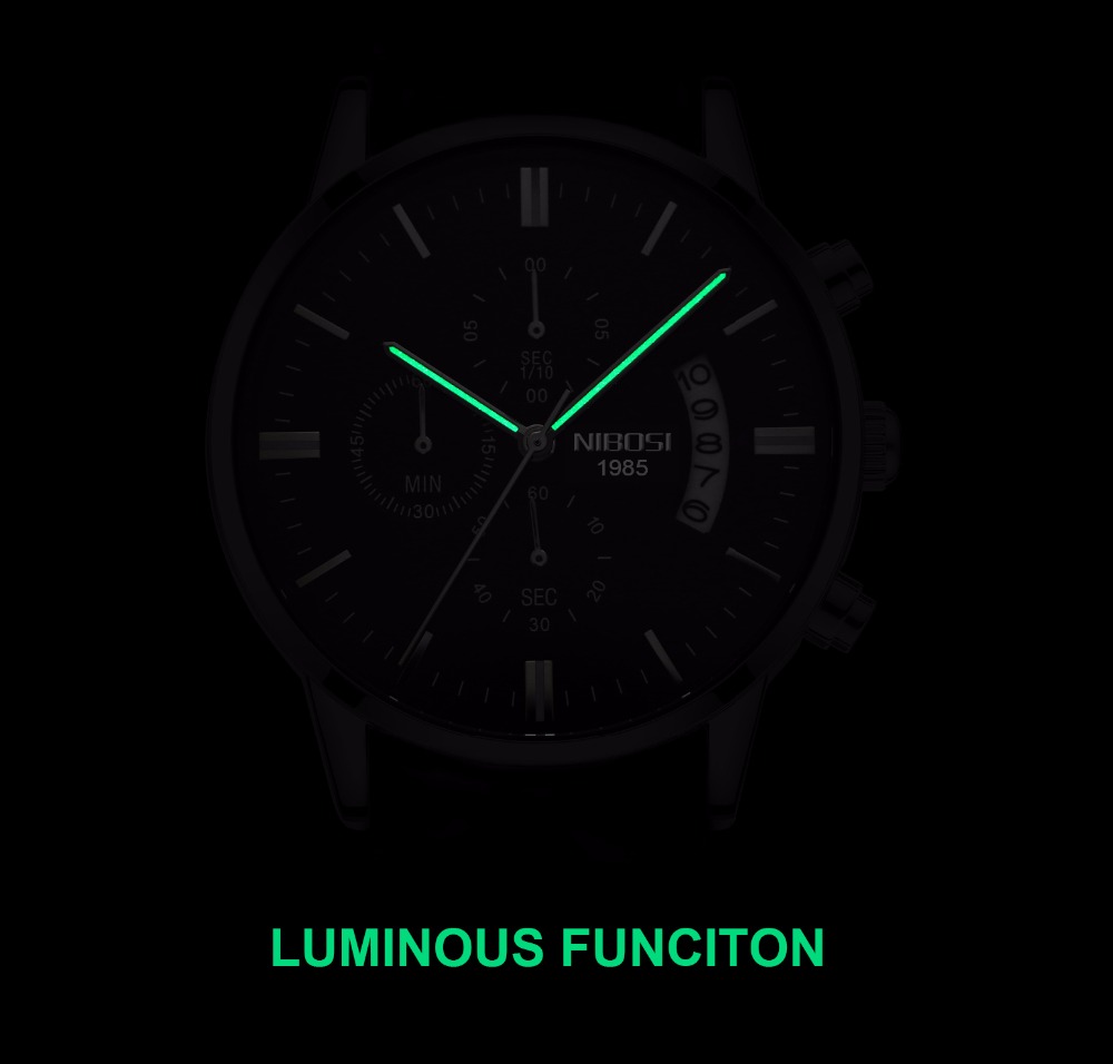 Đồng Hồ Nam NIBOSI Thép Không  - đánh giá và giá Luxury Watch Top 10