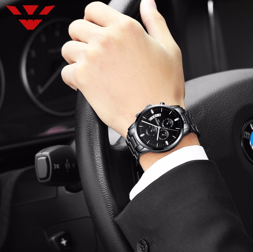 Đồng Hồ Nam NIBOSI Thép Không  - đánh giá và giá Luxury Watch Top 10