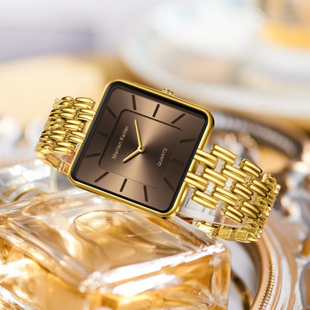 Square Gold Women Bracelet Wat - đánh giá và giá Luxury Watch Top 10