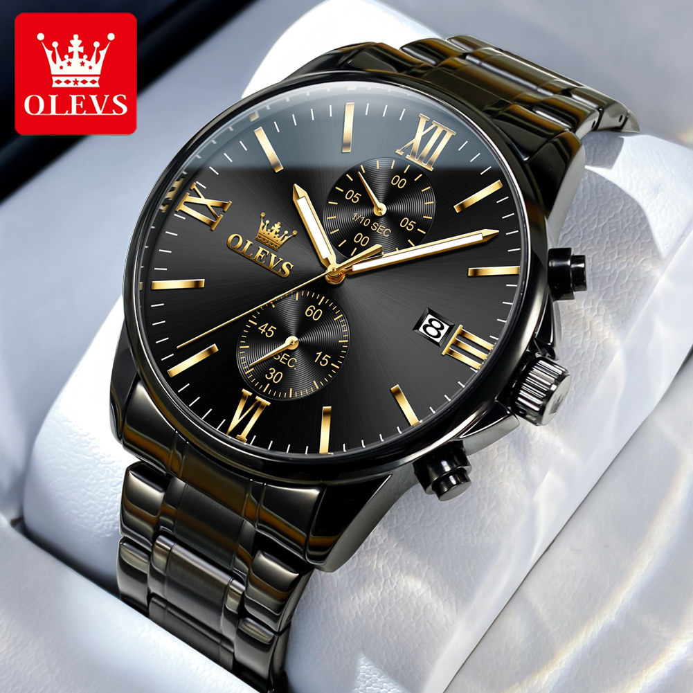OLEVS 2886 Classic Black Quart - đánh giá và giá Luxury Watch Maker