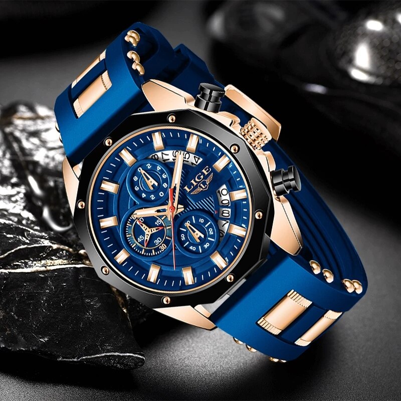 LIGE Fashion Men Watches Top B - đánh giá và giá Luxury Watch Maker