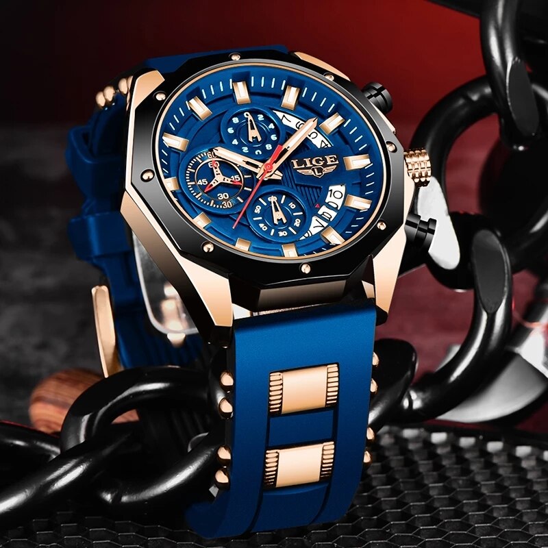 LIGE Fashion Men Watches Top B - đánh giá và giá Luxury Watch Maker
