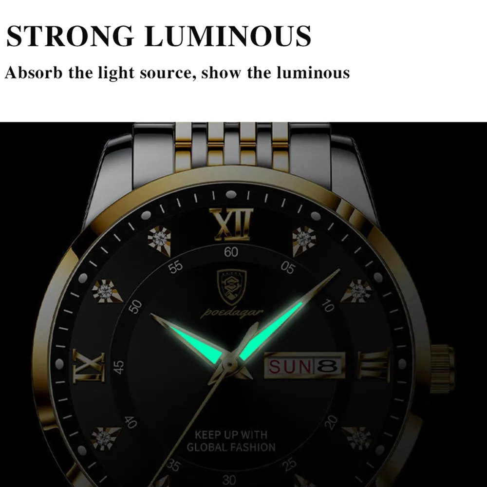 POEDAGAR Top Brand Men Watch S - đánh giá và giá Luxury Watch Top 10