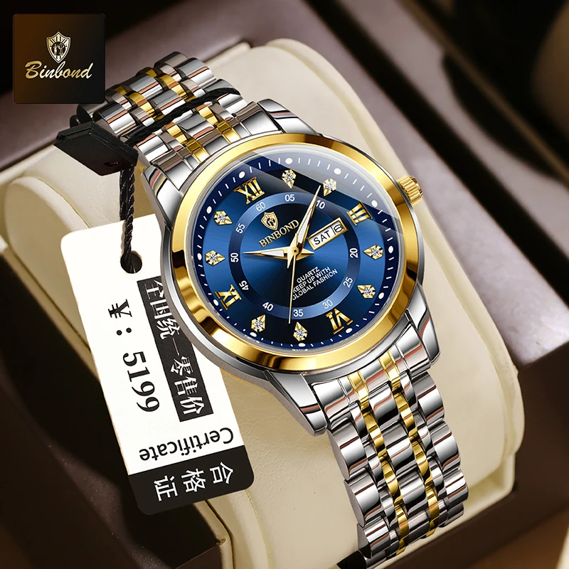 BINBOND B7169 Top Brand Luxury - đánh giá và giá Luxury Watch Top 10