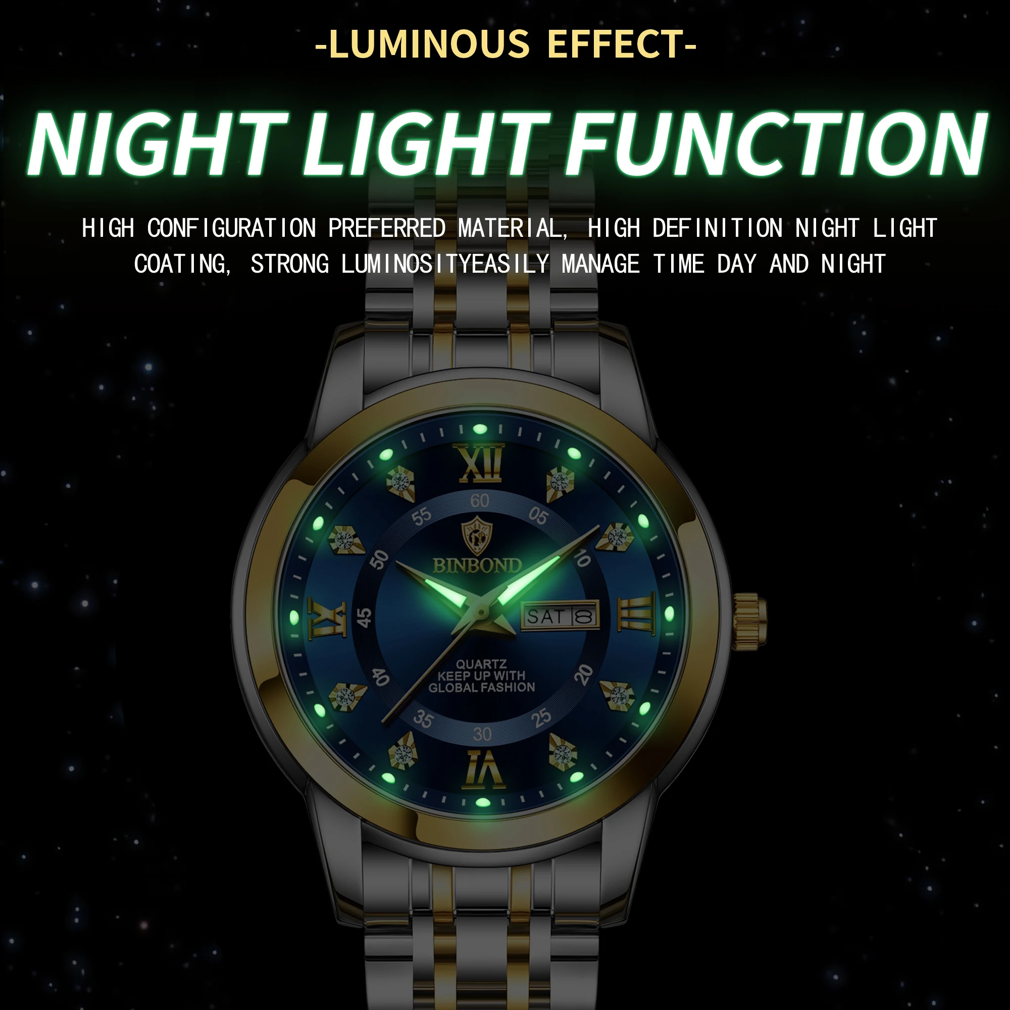 BINBOND B7169 Top Brand Luxury - đánh giá và giá Luxury Watch Top 10