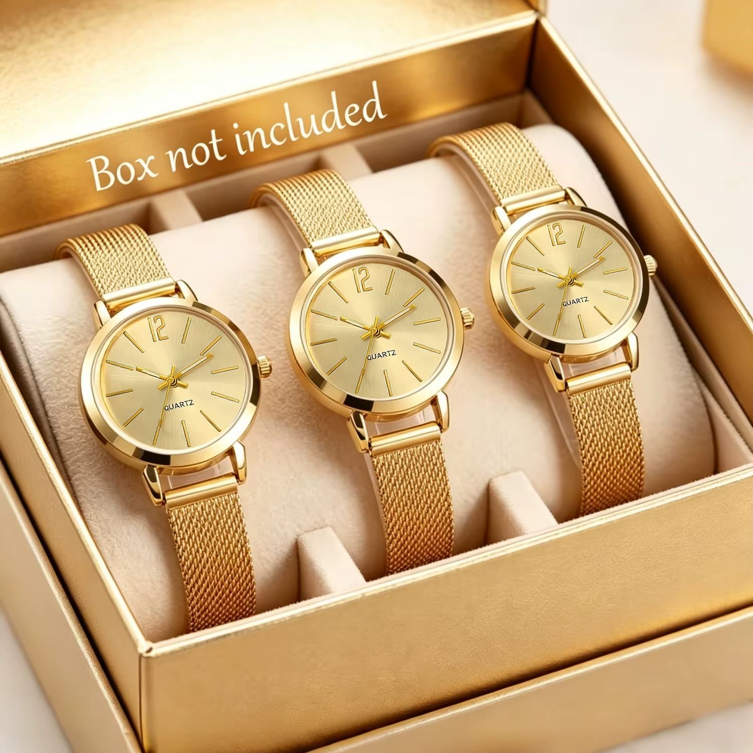 3-Piece Set of Light Luxury Mi - đánh giá và giá Luxury Watch Gift For Her