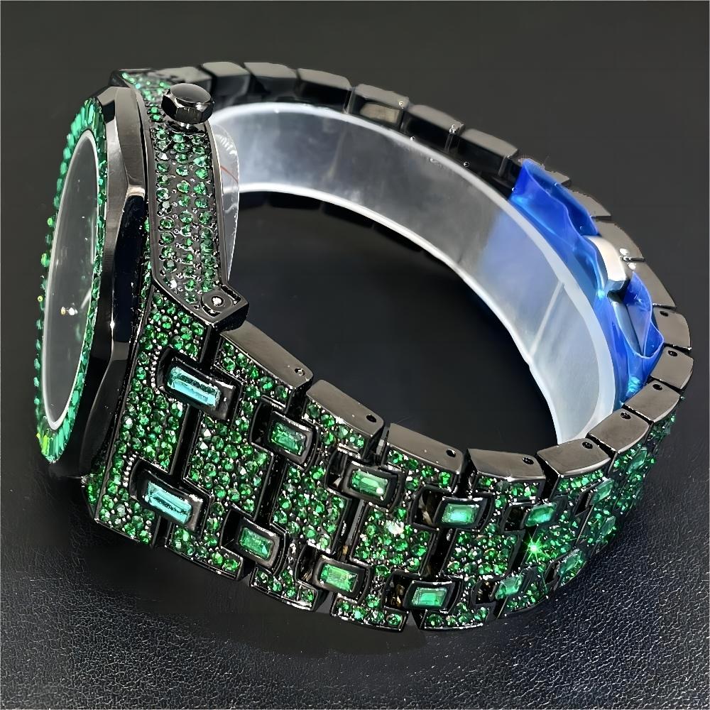 2024 Hip Hop Green Diamond Wat - đánh giá và giá Luxury Watch Iceberg
