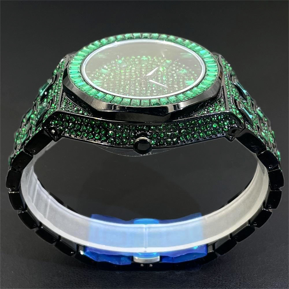 2024 Hip Hop Green Diamond Wat - đánh giá và giá Luxury Watch Iceberg