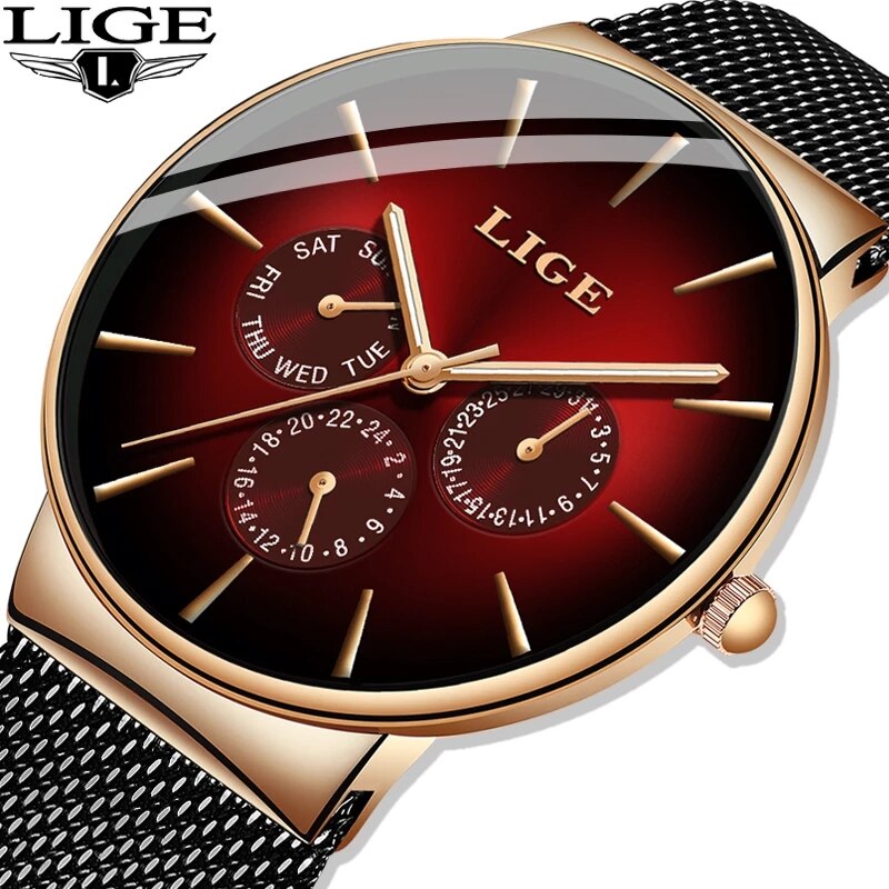 New Lige Fashion Mens Watches  - đánh giá và giá Luxury Watch Top 10