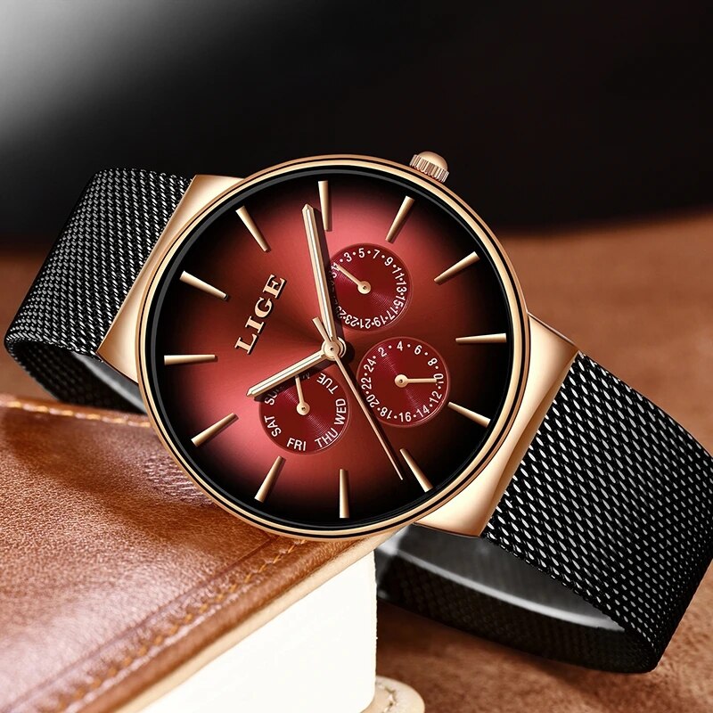 New Lige Fashion Mens Watches  - đánh giá và giá Luxury Watch Top 10