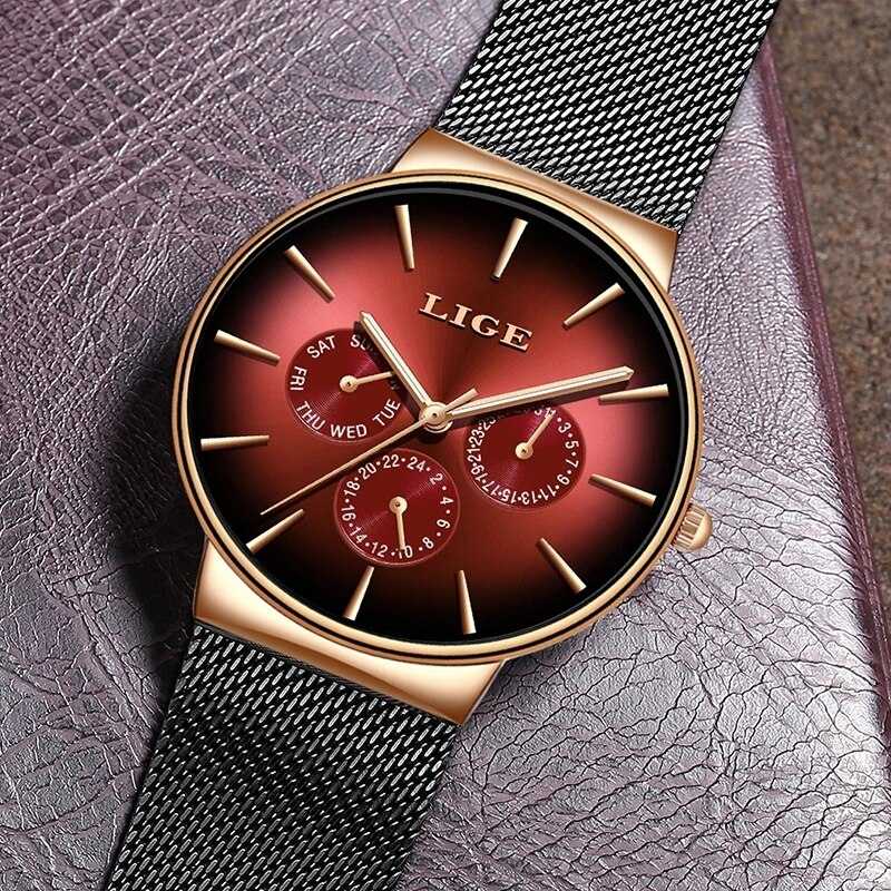 New Lige Fashion Mens Watches  - đánh giá và giá Luxury Watch Top 10