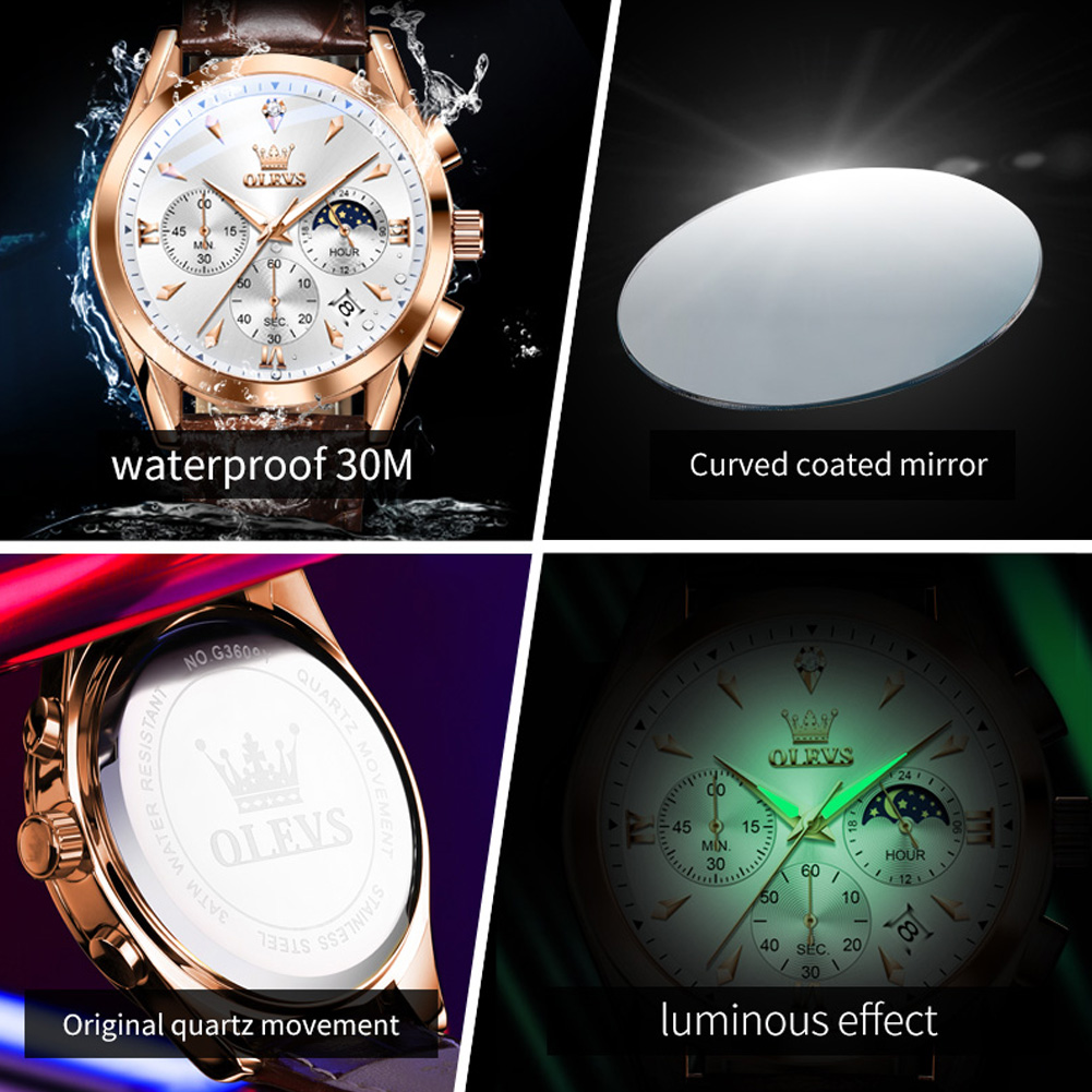 OLEVS Brand New Fashion Quartz - đánh giá và giá Luxury Watch Maker