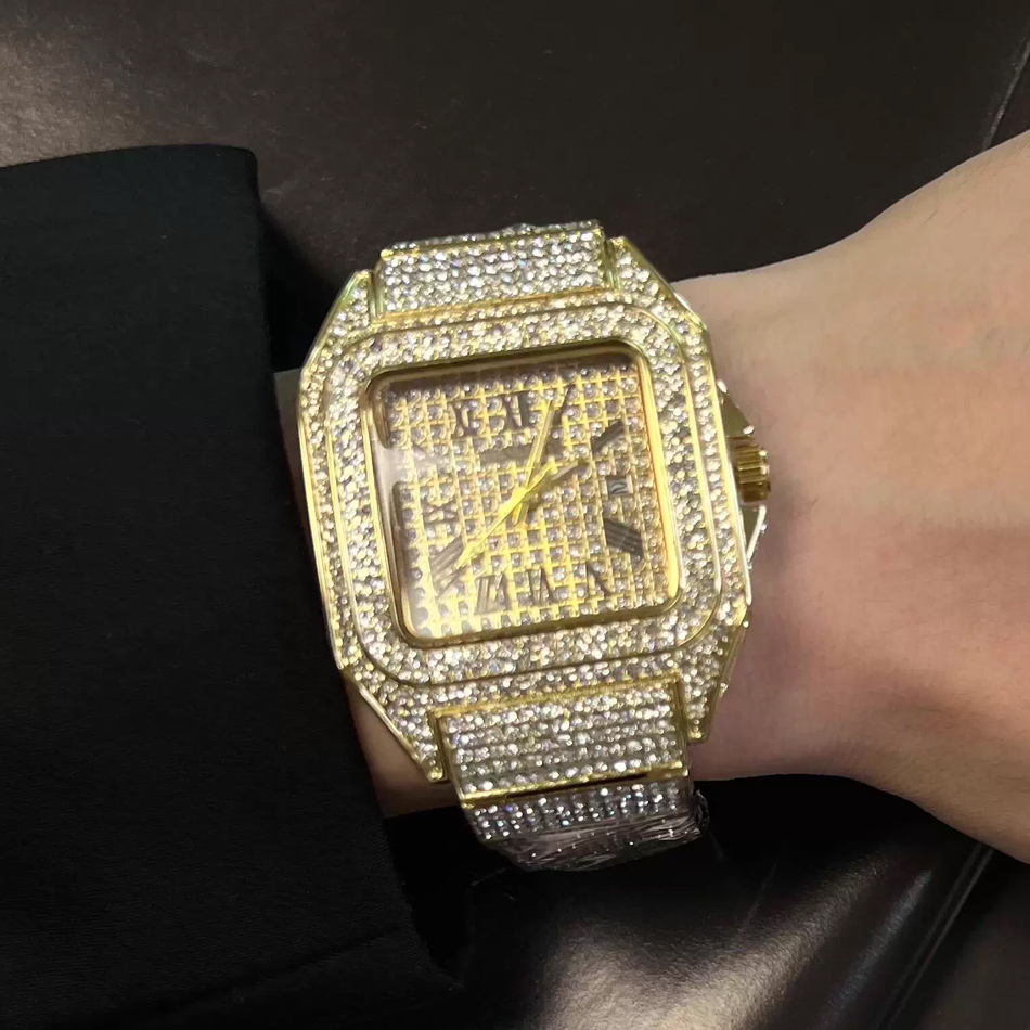 Gold or Black Watch Ice Out Sq - đánh giá và giá Luxury Watch Iceberg